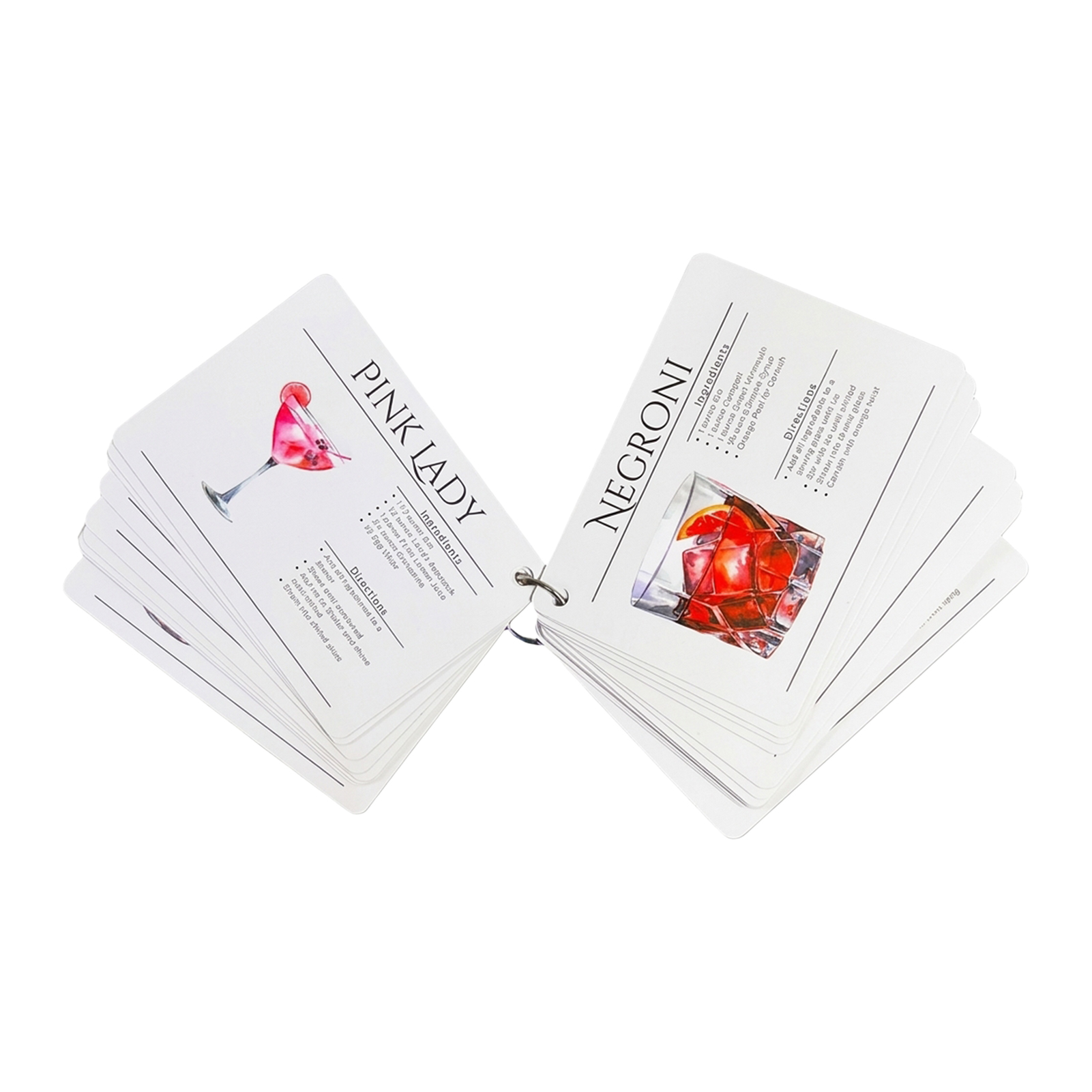 Cocktail Recipe Cards Professi - Cocktail Recipe Book 评论和价格