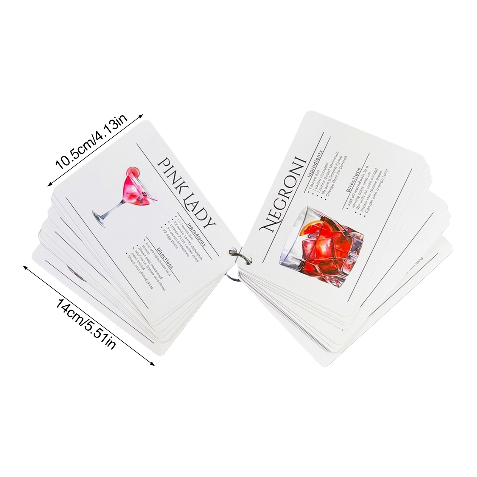 Cocktail Recipe Cards Professi - Cocktail Recipe Book 评论和价格
