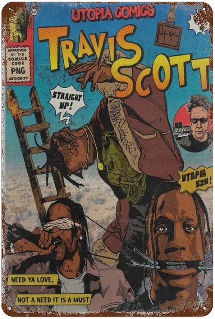 Travis-Scott Posters Vintage B - Home Bar Shelf 评论和价格