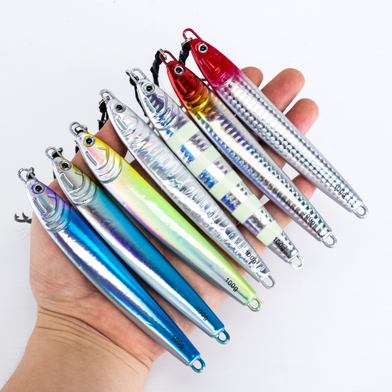 7Pcs 40g 60g 80g 100g Luminous - Jigger Double Sided 评论和价格