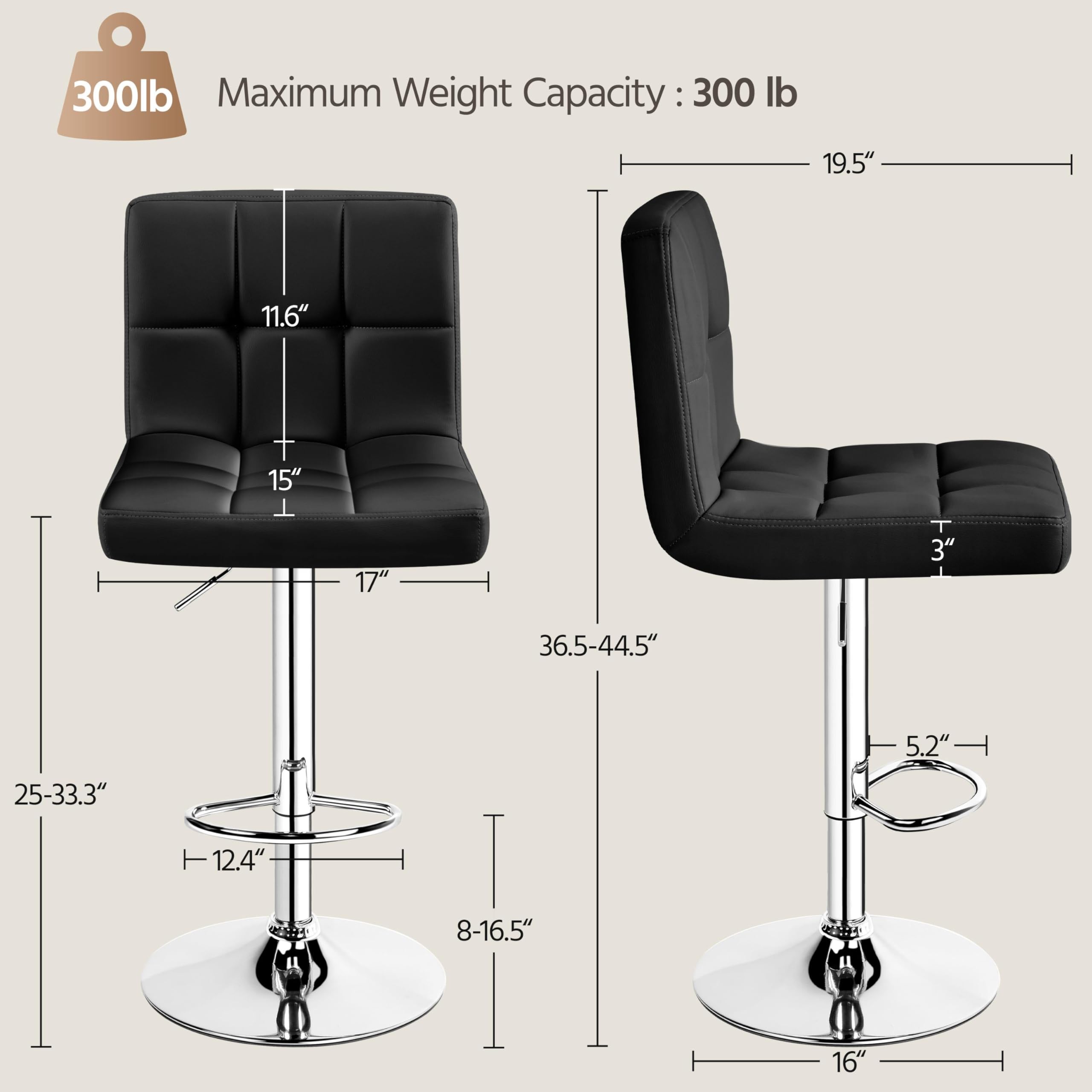 Modern Adjustable Bar Stools,  - Home Bar Seating 评论和价格