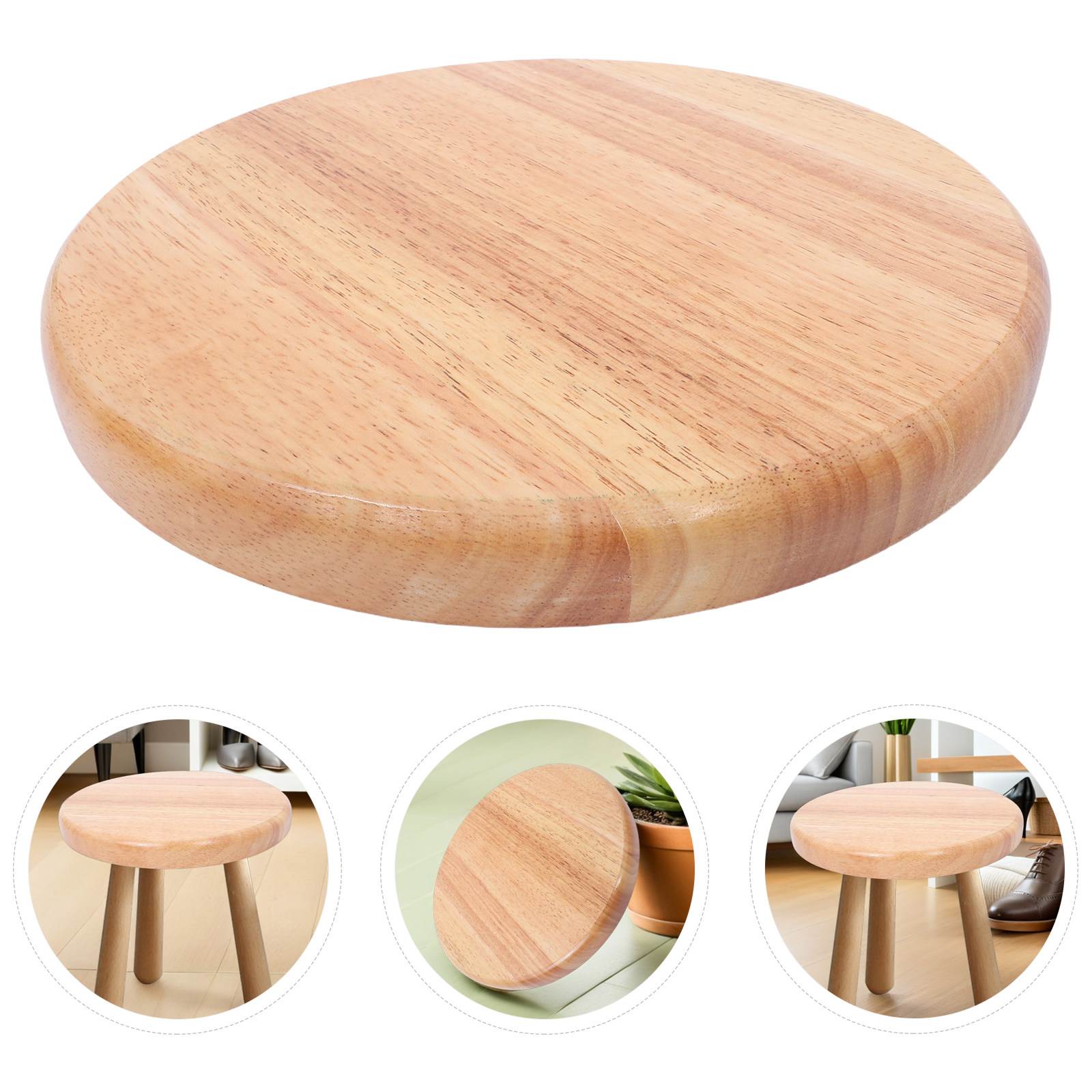 Round Wooden Stool Seat Replac - Home Bar Stools 评论和价格