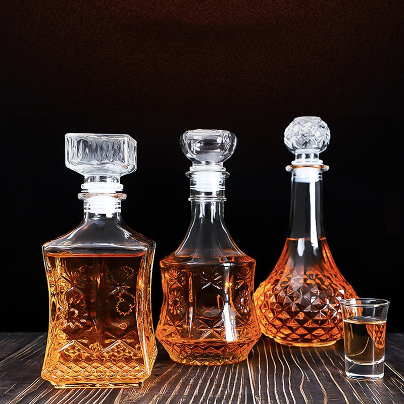 Luxury 500ML/1000ML Glass Liqu - Decanter Globe Set 评论和价格