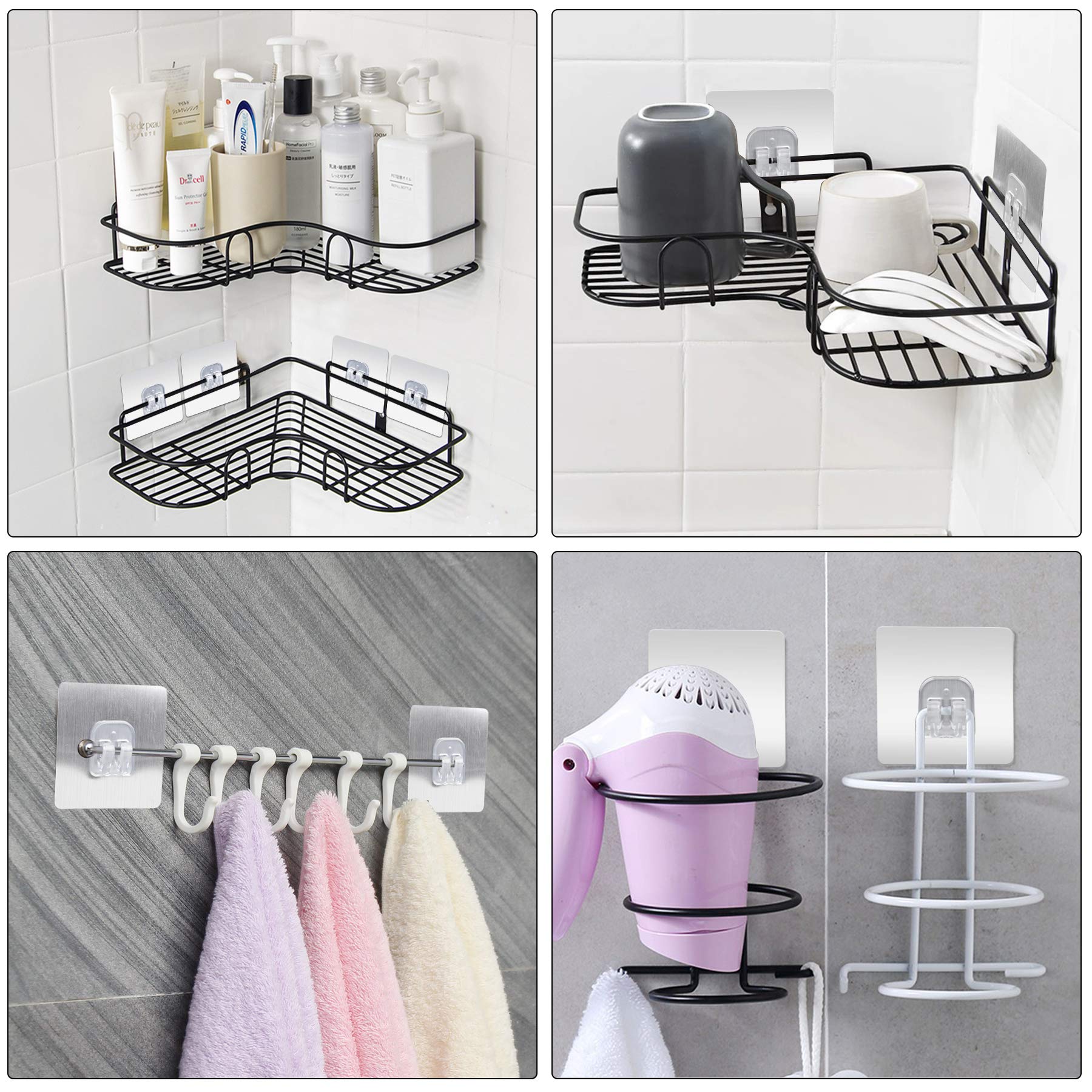 1/10pcs Corner Shower Caddy Ad - Home Bar Shelf 评论和价格