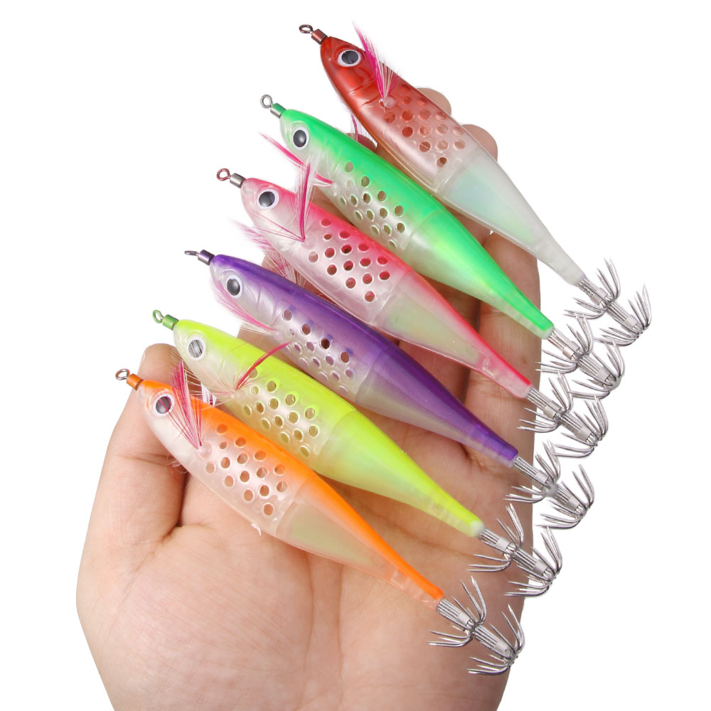Glow In The Dark Squid Bait Eg - Jigger Double Sided 评论和价格