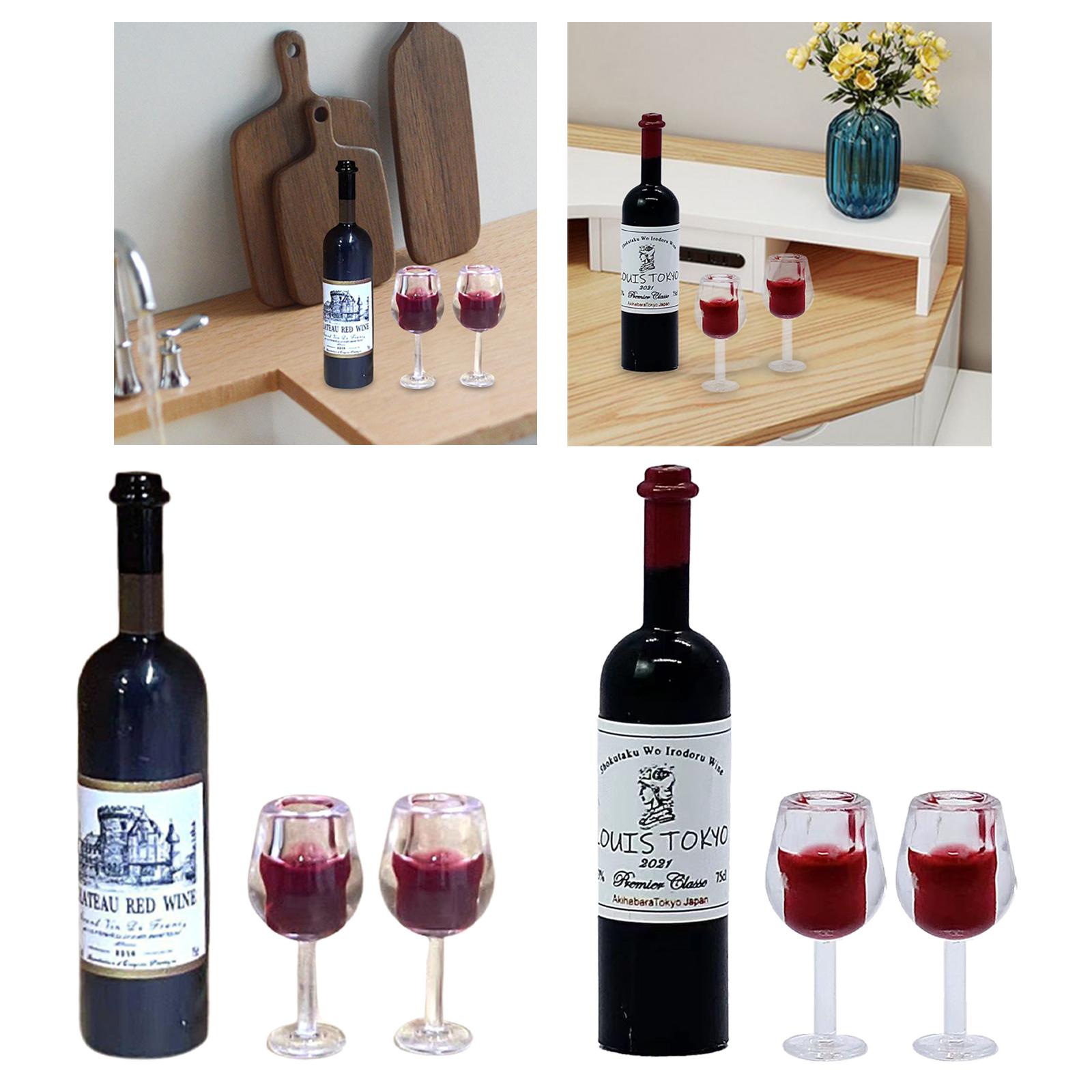 1/12 Scale Dollhouse Wine Bott - Home Bar Shelf 评论和价格