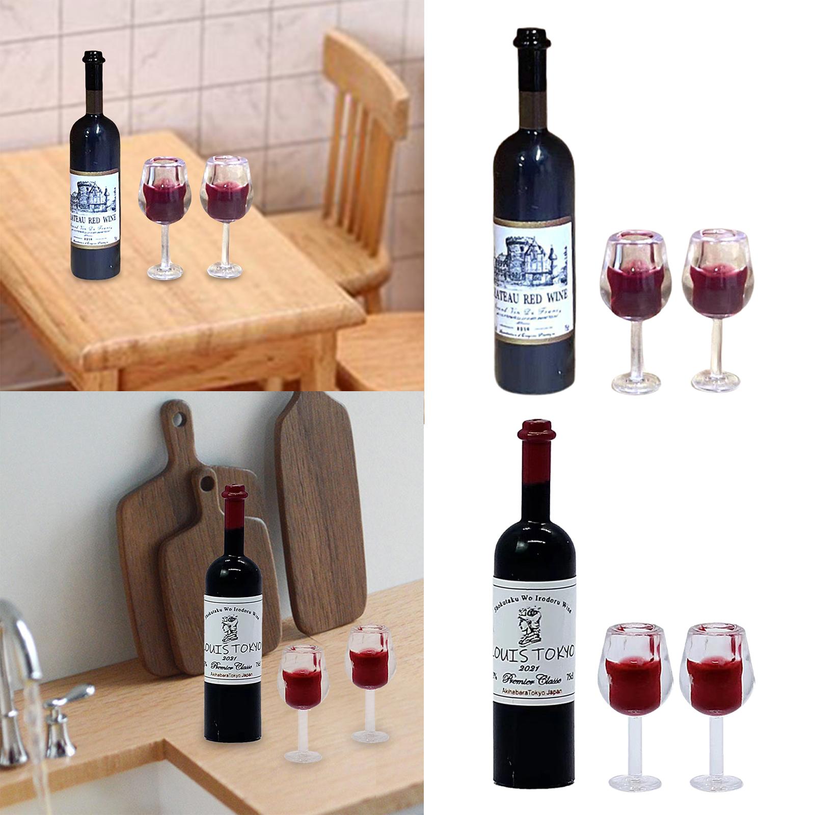 1/12 Scale Dollhouse Wine Bott - Home Bar Shelf 评论和价格