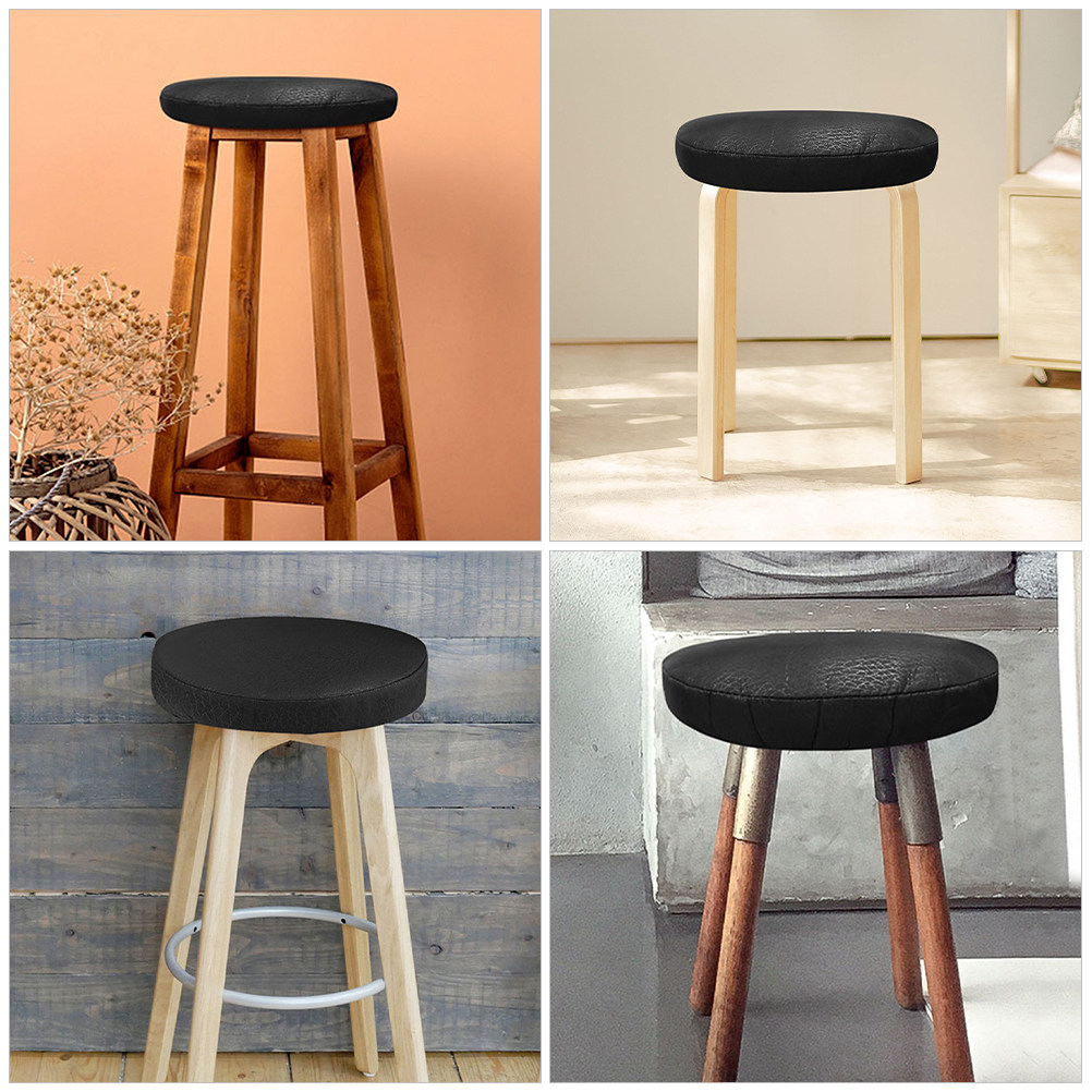 Waterproof PU Round Stool Cove - Home Bar Stools 评论和价格