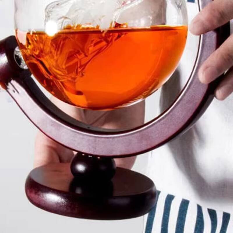Hot 850ML Globe Whiskey Decant - Decanter Globe Set 评论和价格