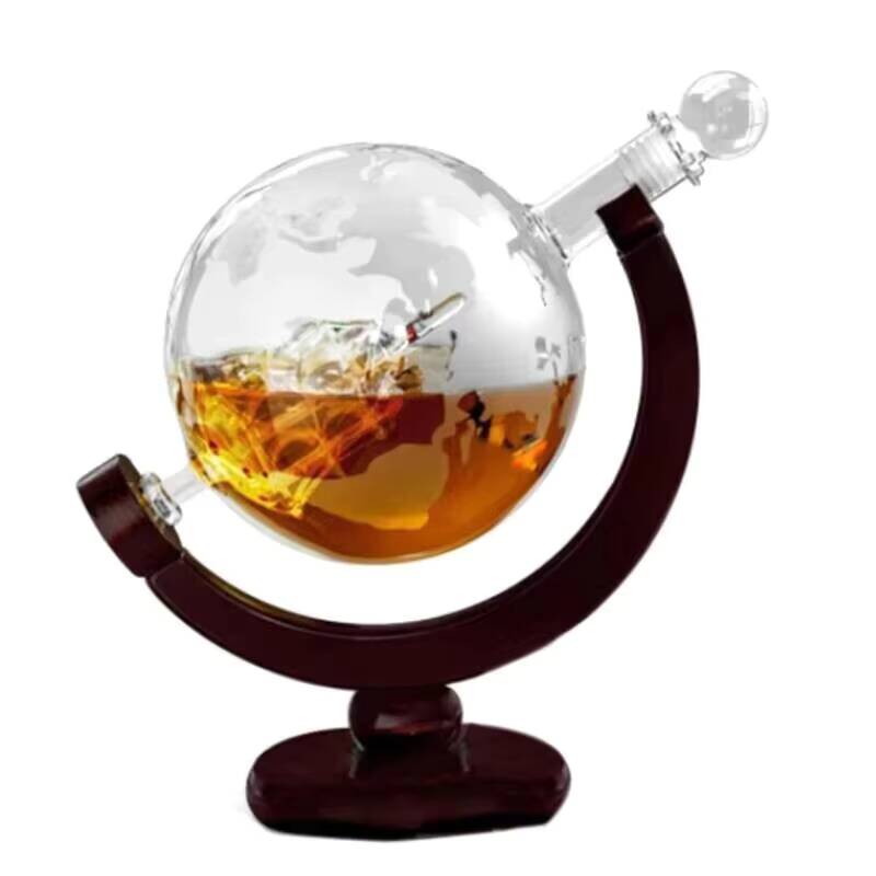 Hot 850ML Globe Whiskey Decant - Decanter Globe Set 评论和价格