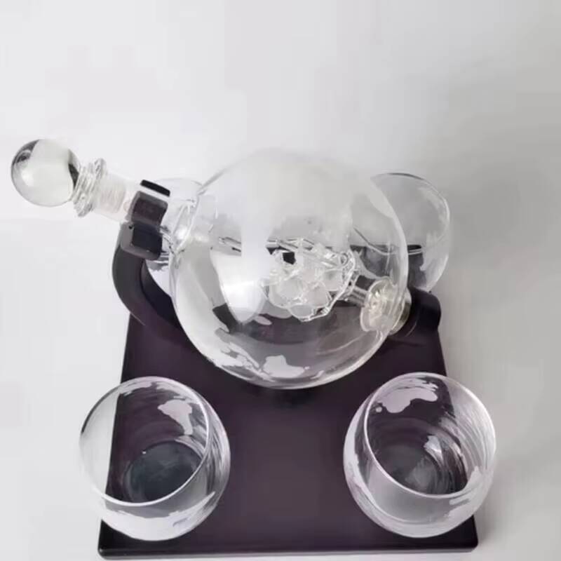 Hot 850ML Globe Whiskey Decant - Decanter Globe Set 评论和价格